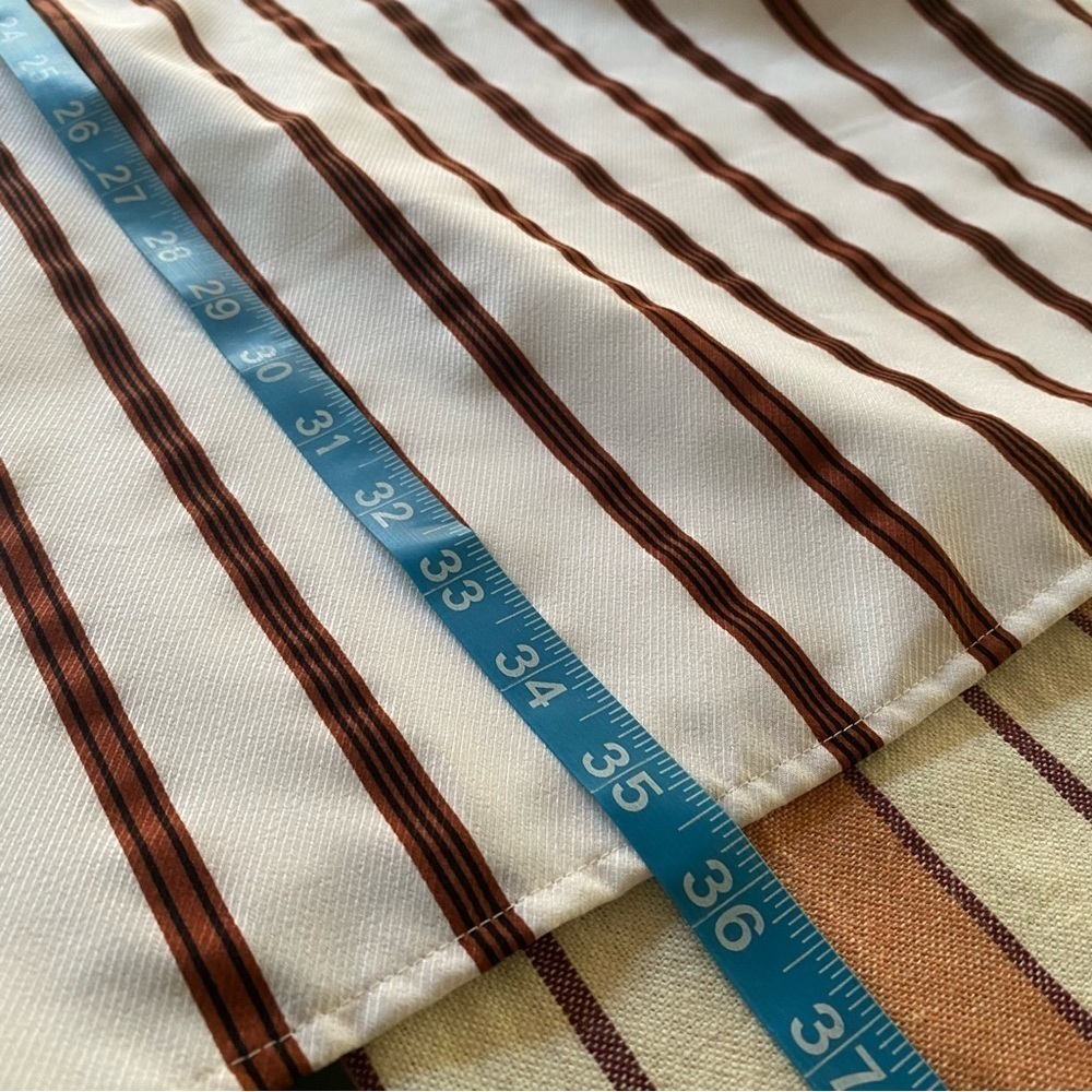 Revolve Superdown Rust Stripe Delilah Keyhole Tie Mini Dress Large - Picture 14 of 16